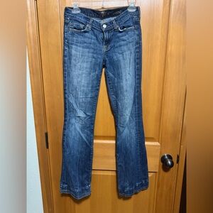 7 For All Mankind Dark Blue Boot Cut Jeans